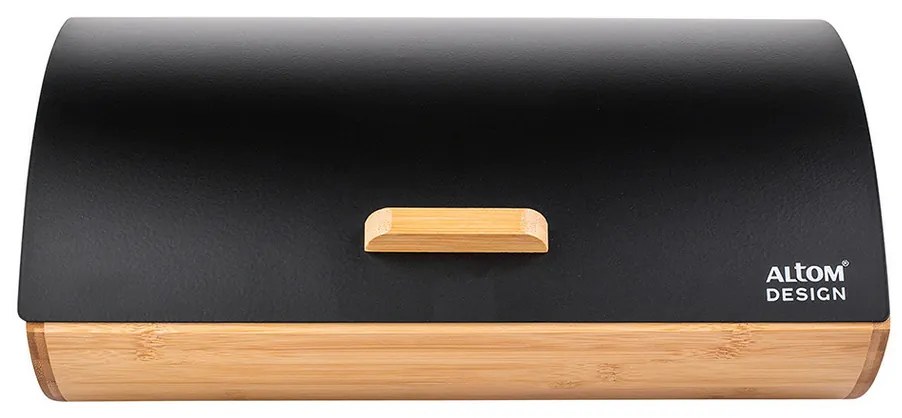 Cutie de pâine Altom Bamboo, 35 x 25 x 15,5cm, negru