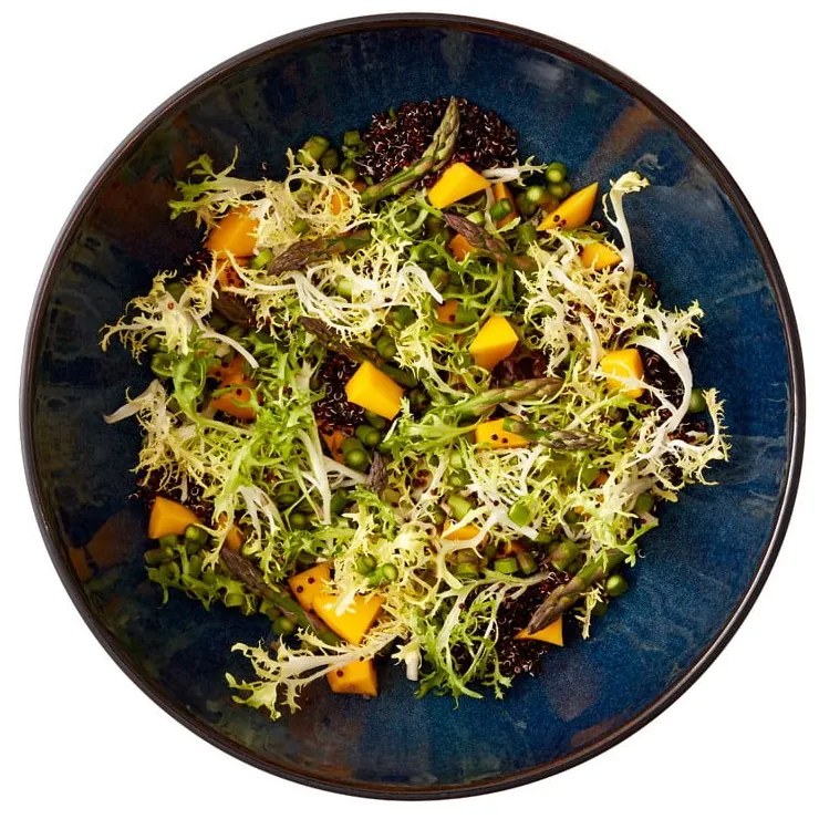 Bol negru/albastru din gresie ø 30 cm Gastro Dark Blue/Black – Bitz