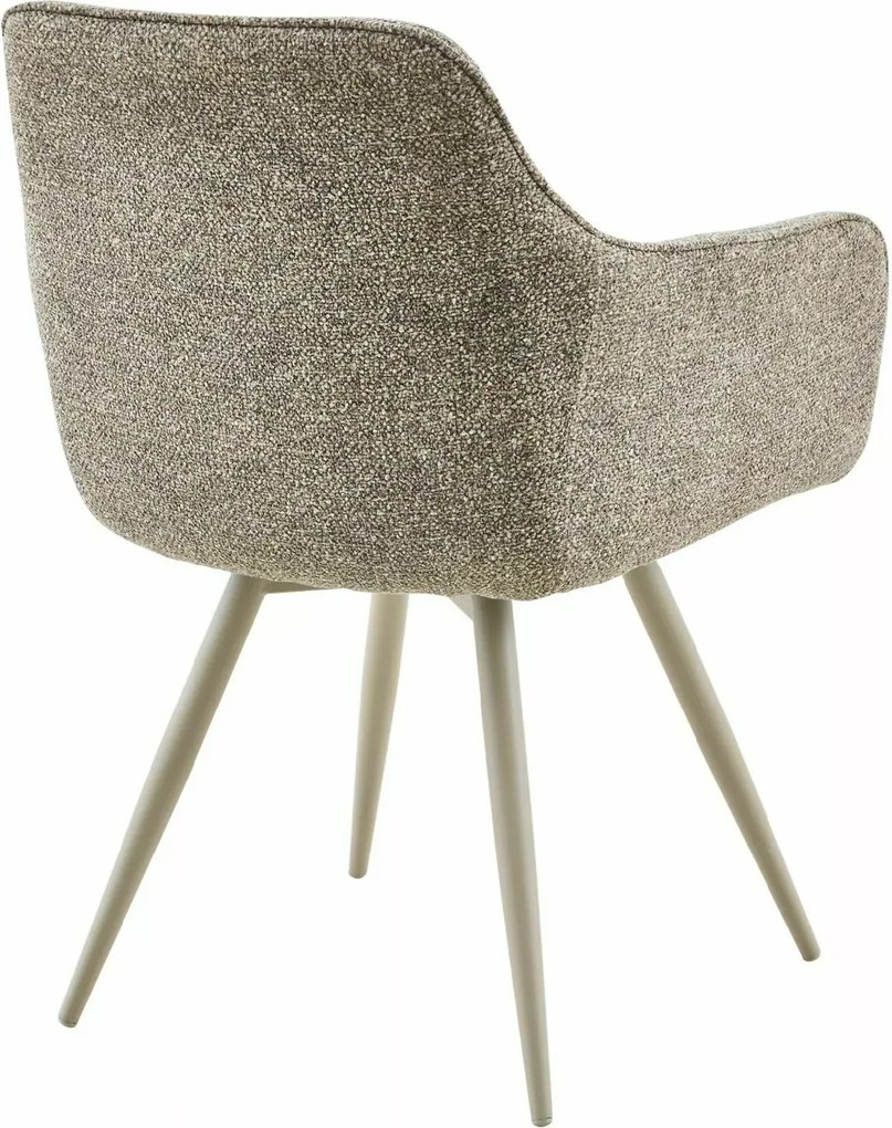 Scaun rotativ de dining MORIX, bej inchis/casmir