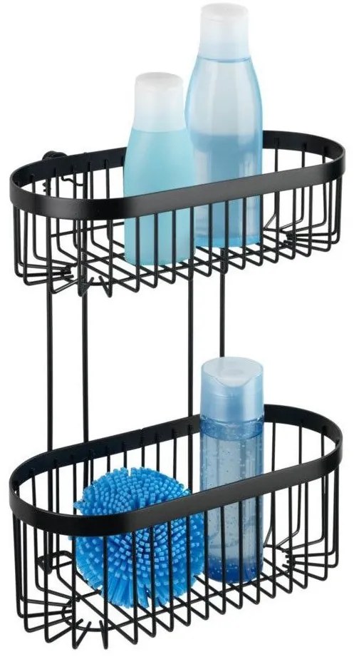 Raft de baie fixat pe perete Classic-Plus, 2 niveluri, Wenko