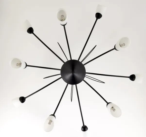 Jupiter 2056 - Candelabru GLORIOSA pe tijă 10xG9/14W/230V, negru