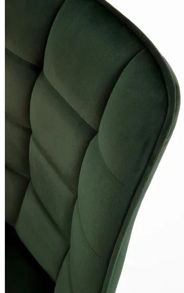 Scaun de dining COMORO, 1 buc., verde închis