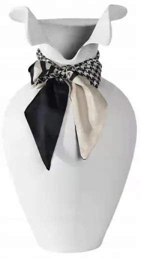 Vază ceramică albă 41,5 x 23 cm