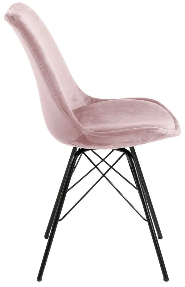 Scaun de dining negru/roz Eris – Actona