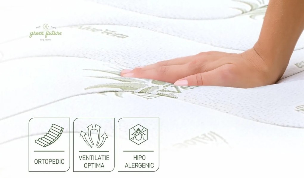 Saltea cu arcuri Green Future, 160x190 cm, ortopedica