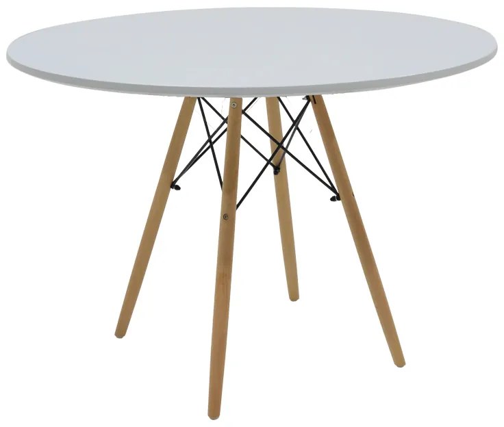 Masa Rotunda Fixa Linda 120 Cm Alba