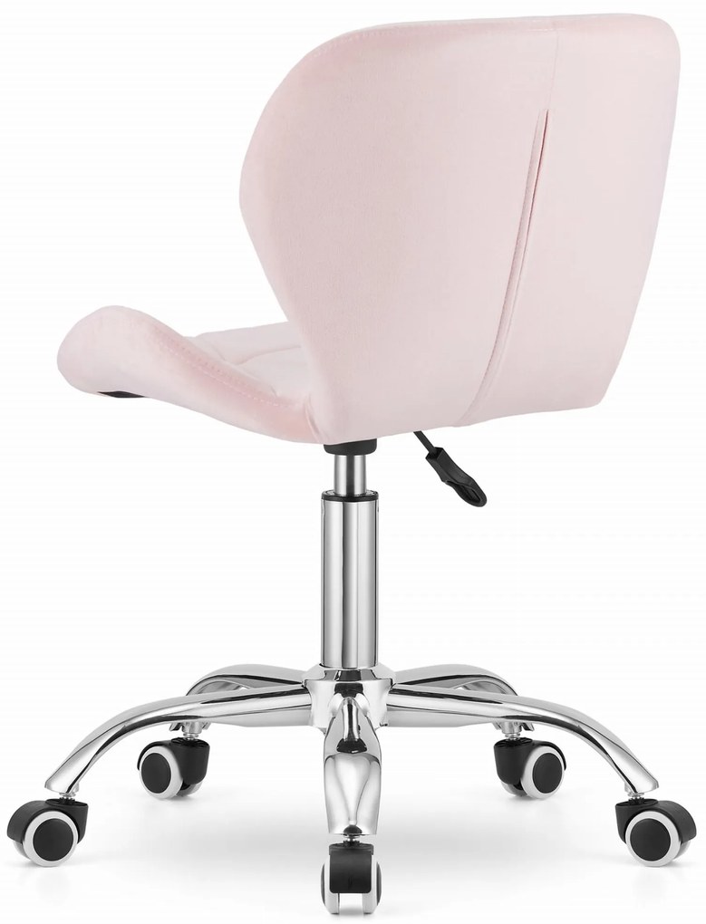 Scaun de birou AVOLA VELVET roz