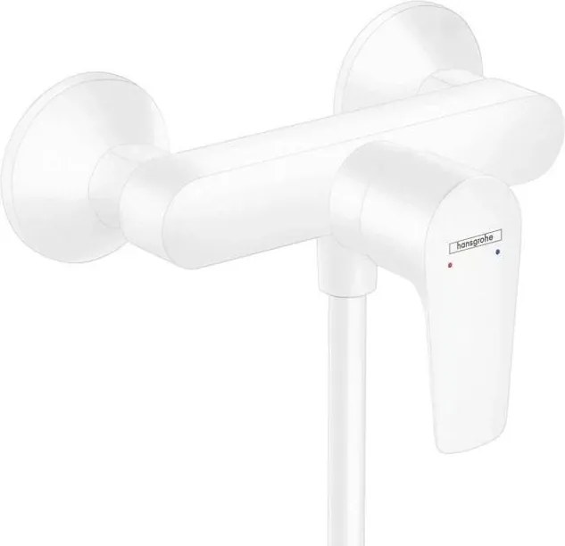 Baterie dus Hansgrohe Talis E monocomanda alb mat