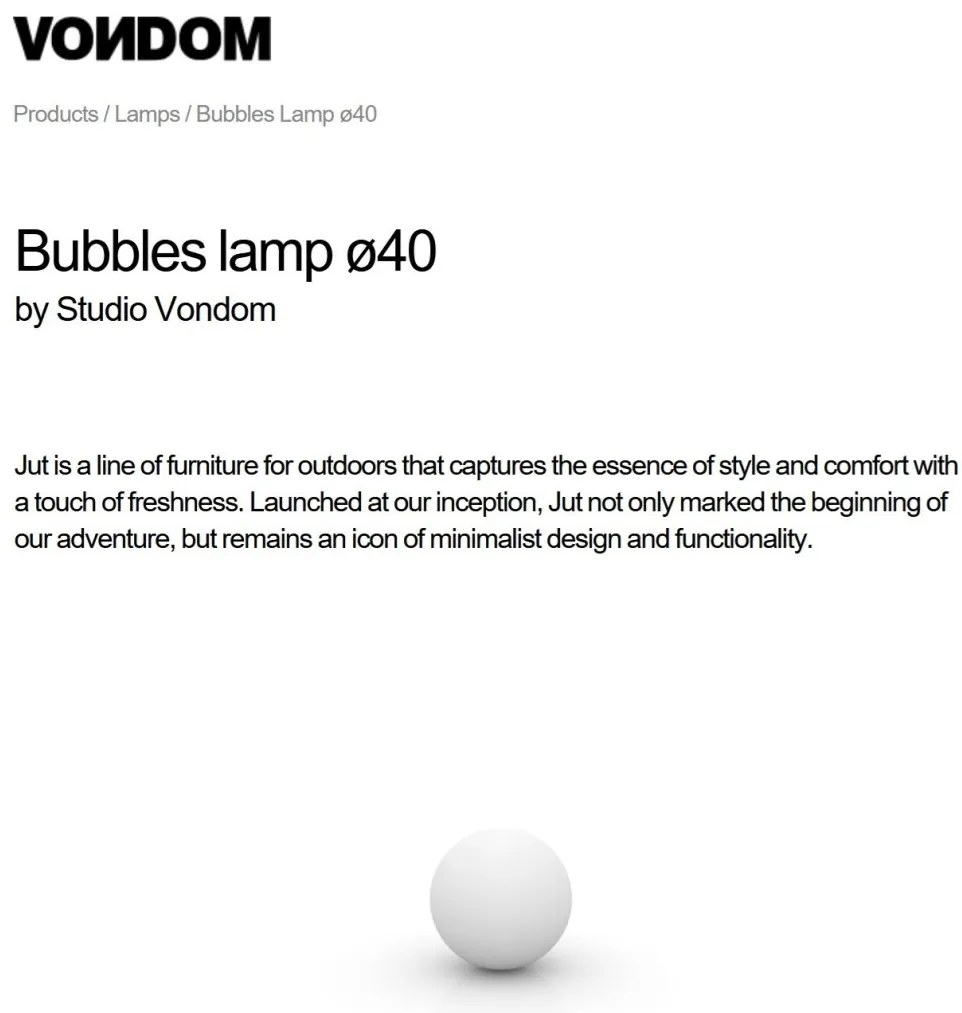 CORP DE ILUMINAT LED DECORATIV EXTERIOR BUBBLES diametru 40cm