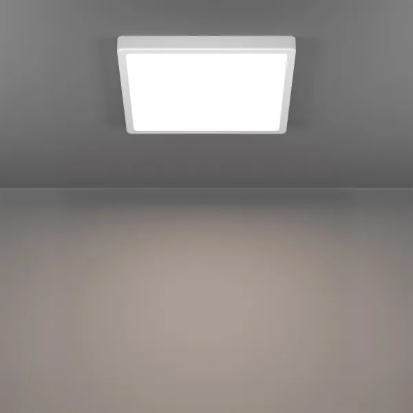 Eglo 901379 - Plafonieră LED RGBW FUEVA-Z, dimabilă, cu sticlă fumurie, LED 13,5 W, 230 V, 29,5 cm, IP44, alb