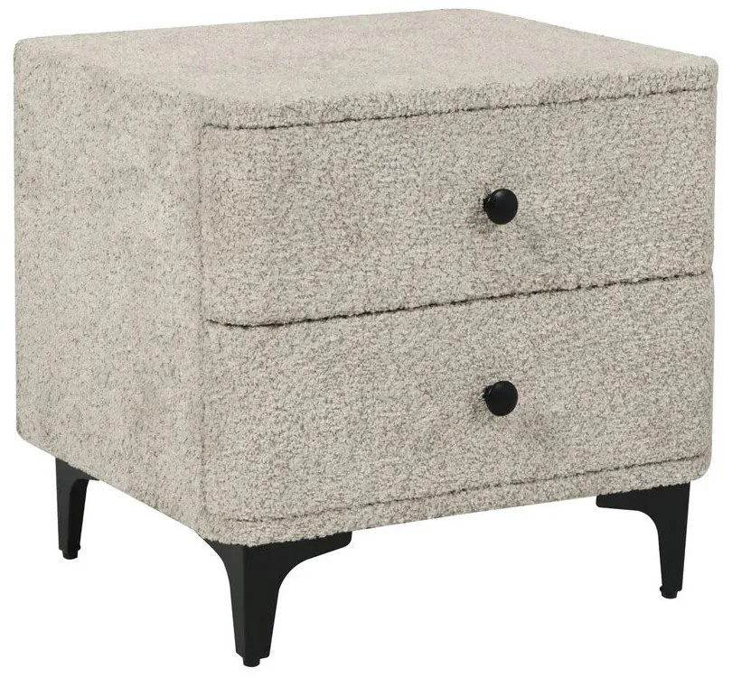 Noptiera ART DECO greige boucle