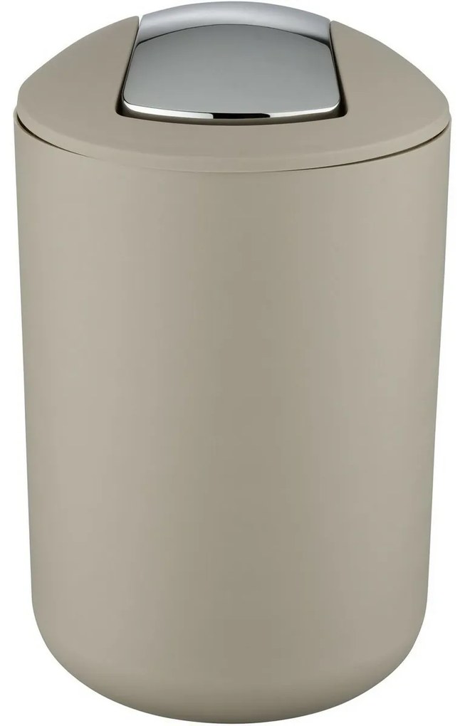 Wenko Coș de gunoi cu capac basculant Brasil 6,5 l, taupe