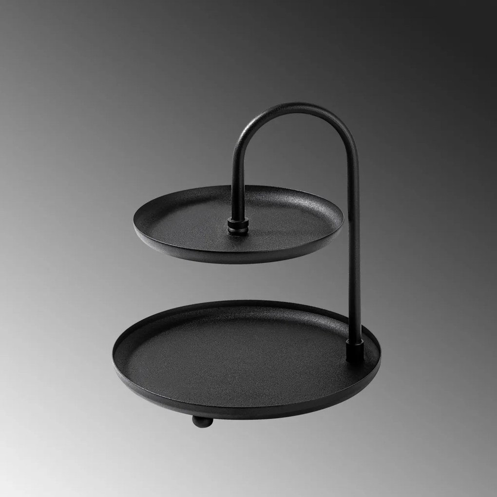 Suport bijuterii Kormen Negru 20x21 cm