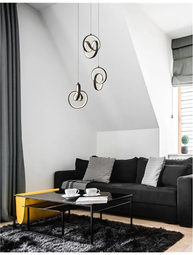 Lustra LED suspendata design modern 3 RINGS NVL-9104331