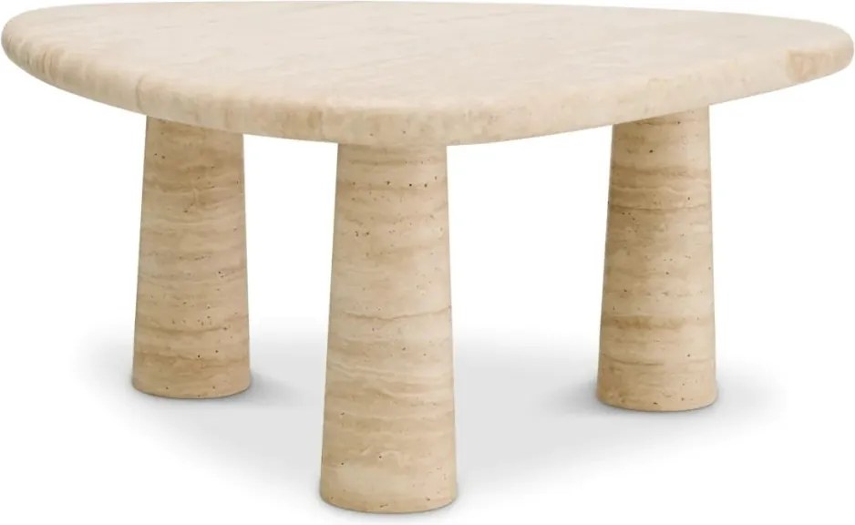 Masuta realizata manual din travertin Larino L