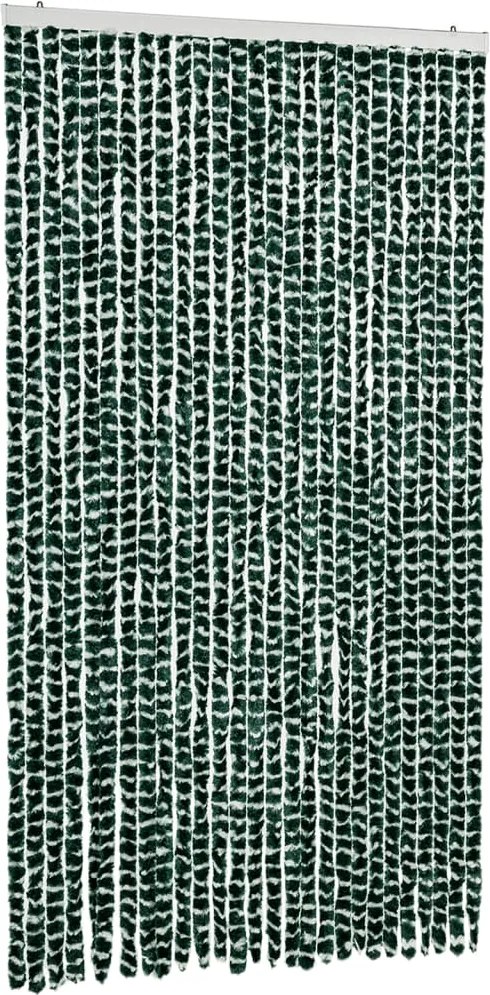 vidaXL Perdea pentru insecte, verde și alb, 118x220 cm, chenille