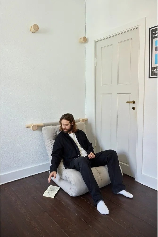 Fotoliu maro închis cu tapițerie din catifea reiată Hooked – Karup Design