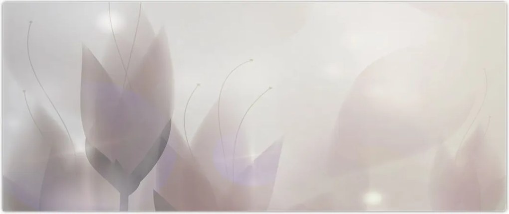 Tablou - Flori de crocus (120x50 cm)