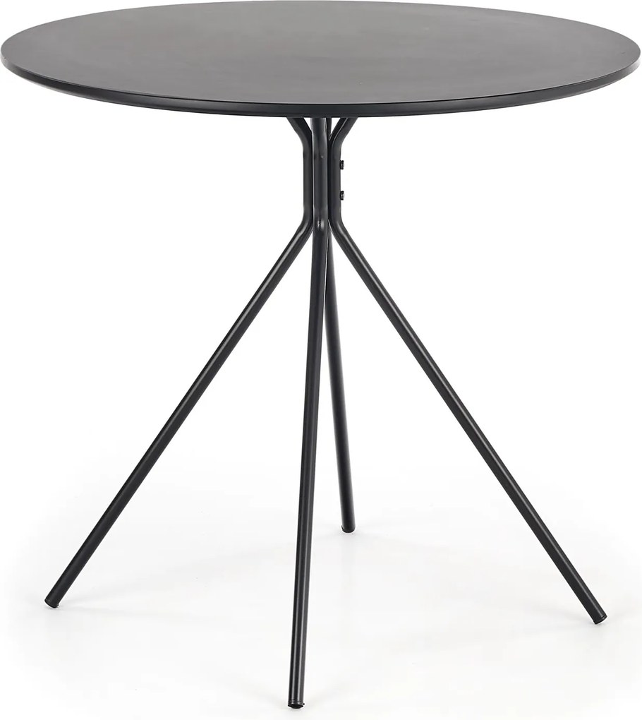 OFERTA Masa de dining neagra PHANTOM 80x80 clasa II