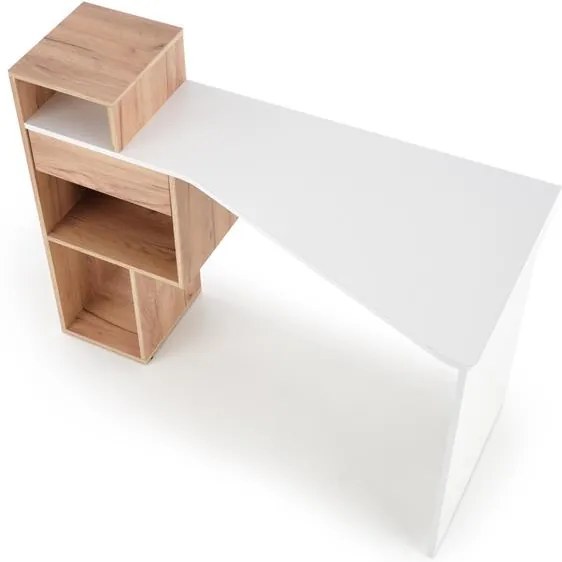 Masa de birou Conti alb – H122 cm