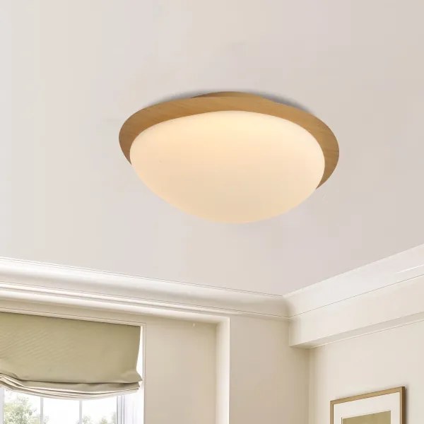 Brilagi - Plafonieră LED VISBY WOOD LED/18W/230V Ø38 cm maro