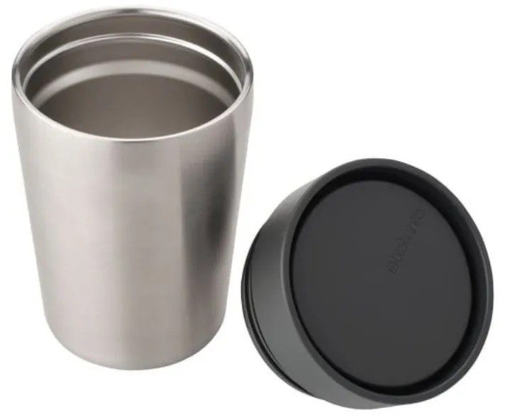 Cana thermos Brabantia Make&Take 1008491, 200 ml, Fara varsare, Fara BPA, Argintiu/Negru