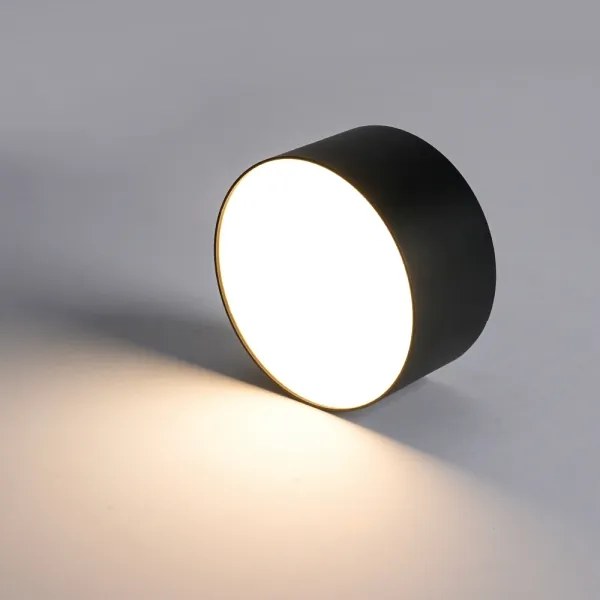 Brilagi - Plafonieră LED FORIS pentru baie, 20W, 230V, Ø 15 cm, negru, IP44