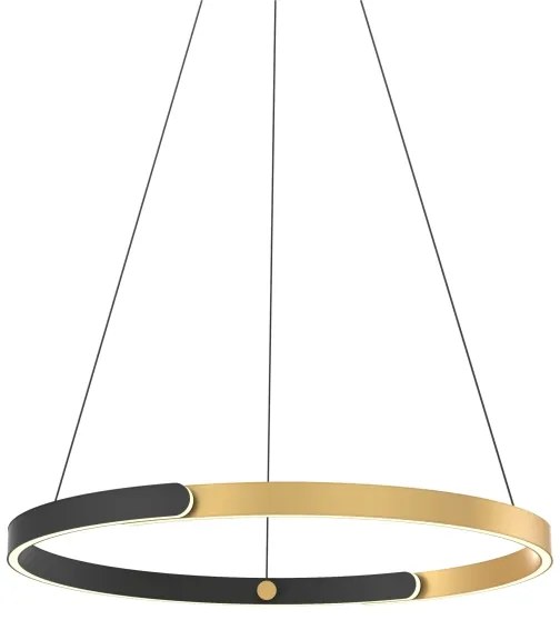 Lustră LED pe cablu Zuma Line MD4417-1M-3BGD LINOS LED/30W/230V negru/auriu