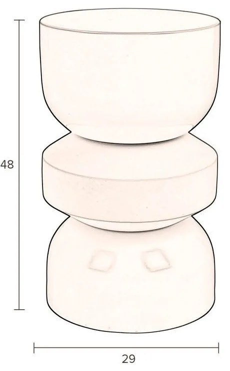 Măsuță auxiliară rotundă ø 29 cm Apollo – Dutchbone