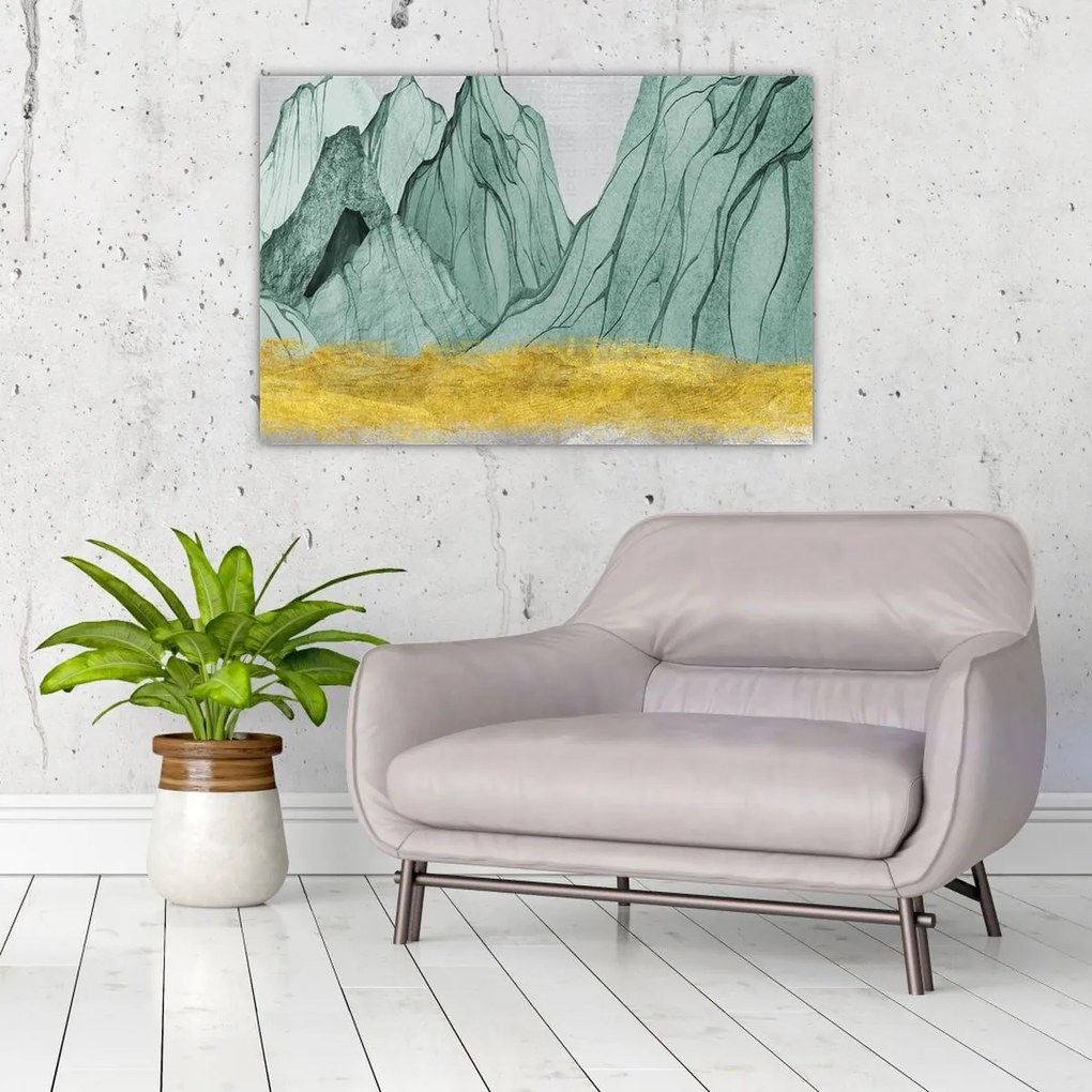 Tablou - Munții Smarald N⁰1 (90x60 cm)