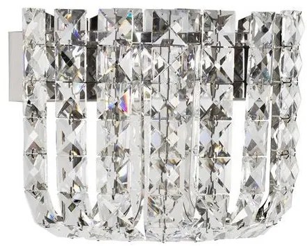 Aplica de perete LED crom, cristale sticla CELYSIA