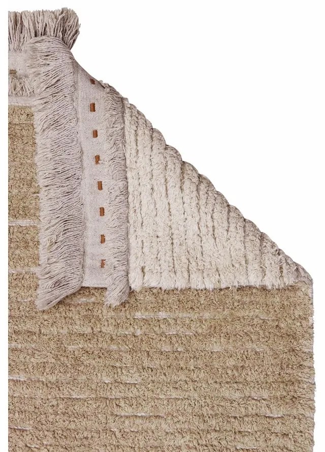 Covor bej din bumbac 140x200 cm Duetto Sage – Lorena Canals