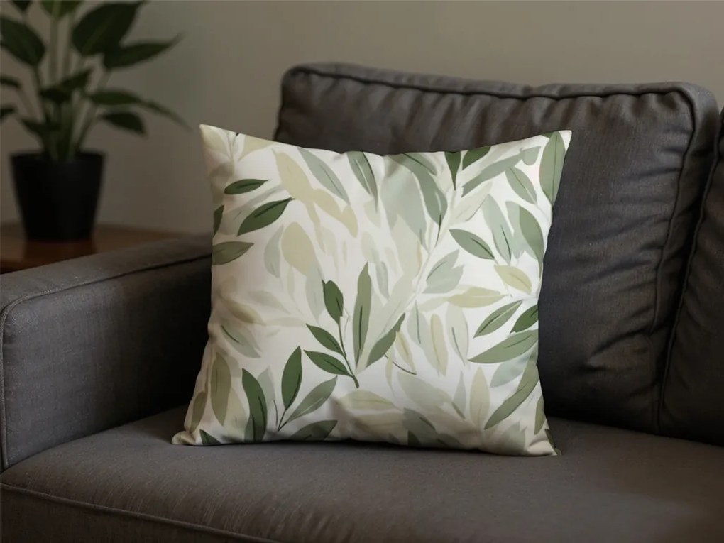 Fata de perna din bumbac FLORIBIRD POLY 45x45 cm, verde