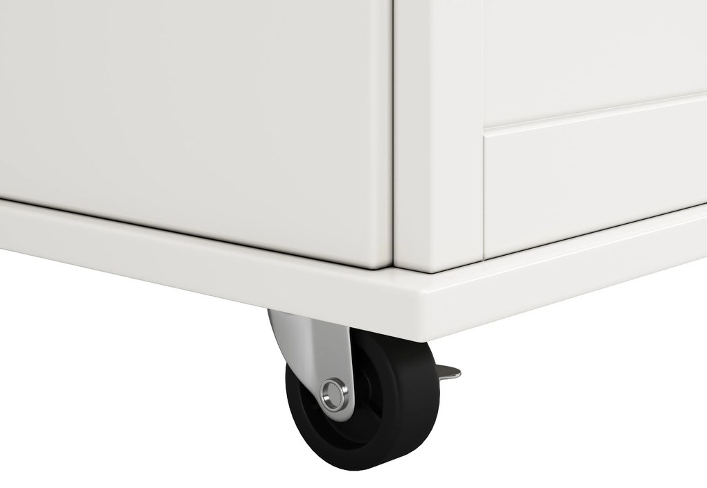 Insulă de bucătărie modernă cu blat pliabil, Alb | Aosom Romania