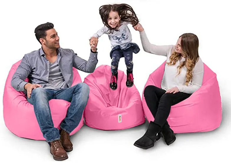 Fotoliu puf pentru grădină Iyzi 100 Cushion Pouf - Pink