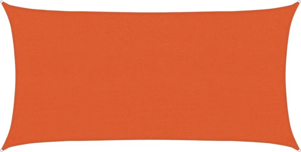 vidaXL Pânză parasolar, portocaliu, 2x3,5 m, HDPE, 160 g/m²