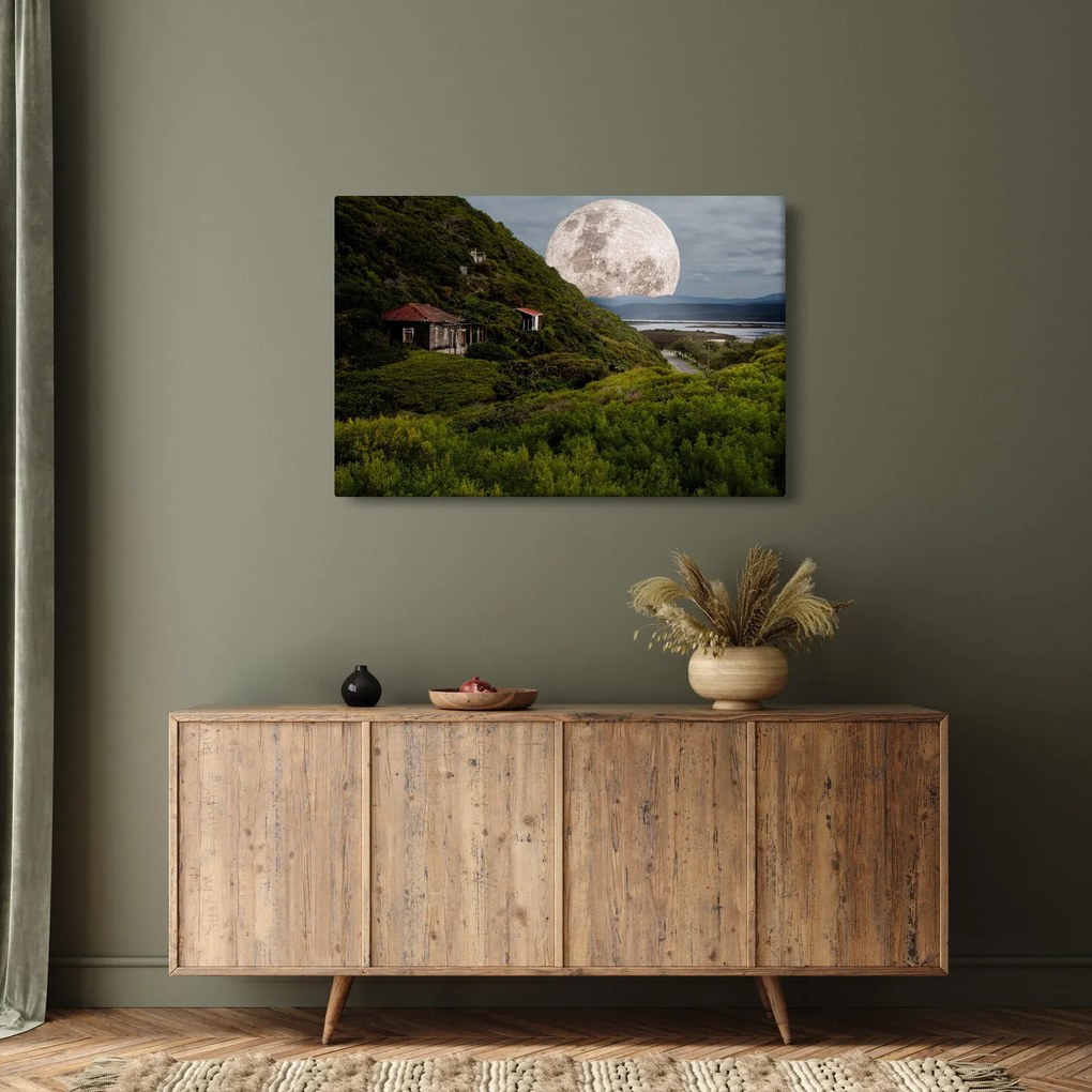Tablou - peisaj cu luna (90x60 cm)
