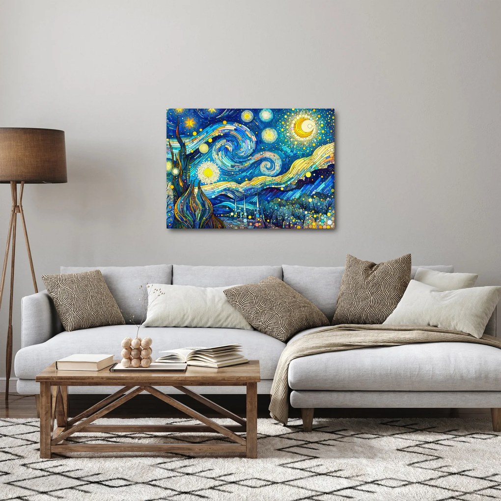 Tablou – Mozaic al nopții înstelate (70x50 cm)