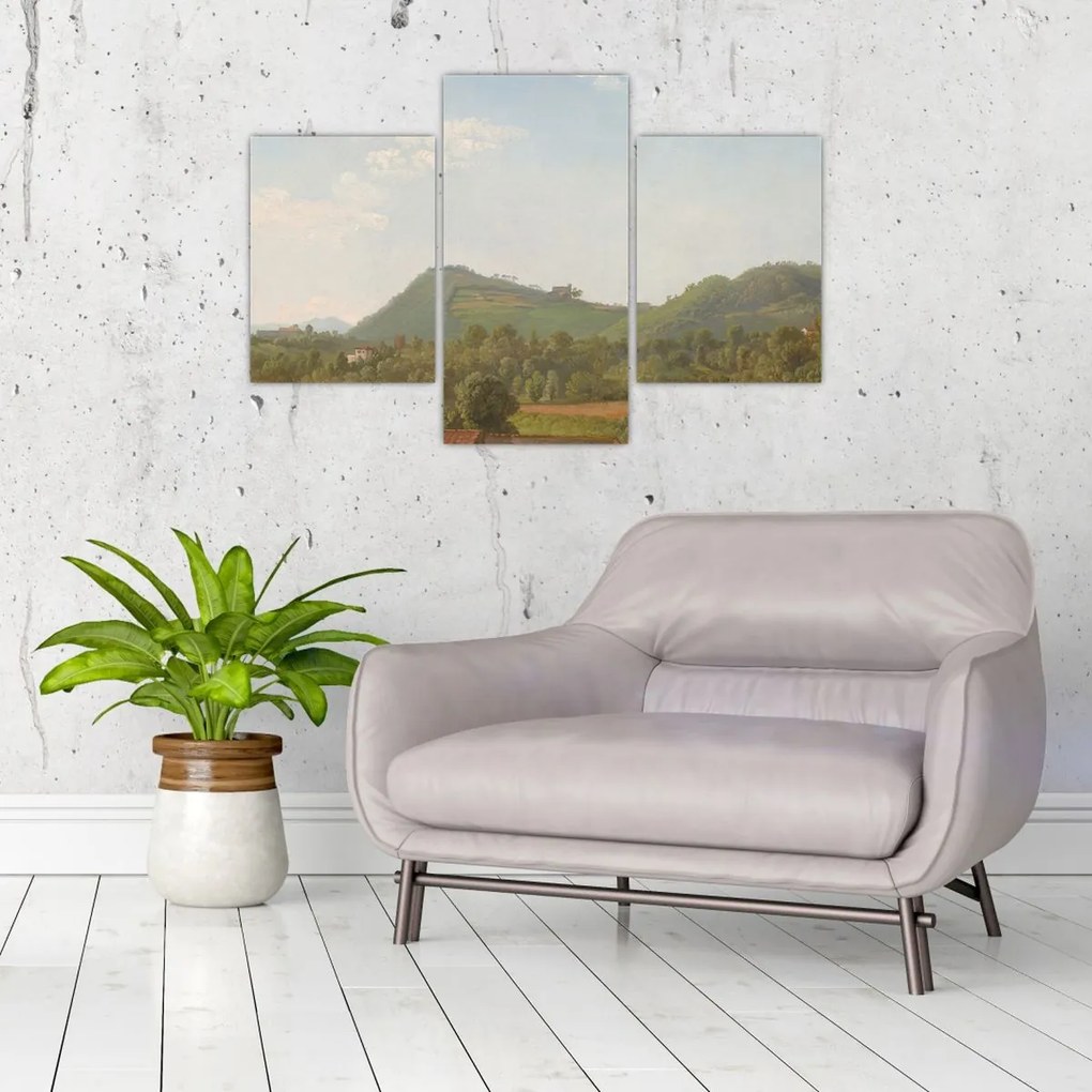 Tablou - Simon Denis,  View Near Naples, reproducere (90x60 cm)