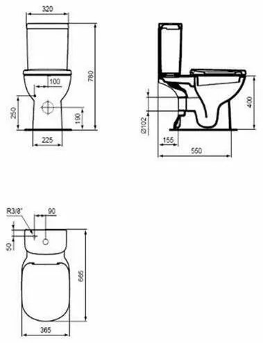 Vas wc pe pardoseala Ideal Standard Tempo