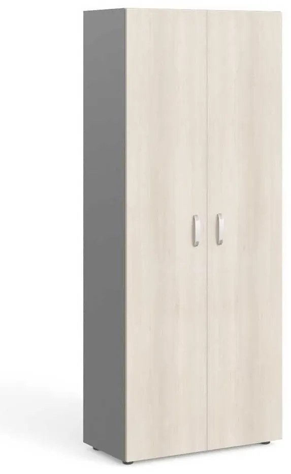 Dulap înalt Manager 79,9 x 42,2 x 196,5 cm, salcâm deschis / gri