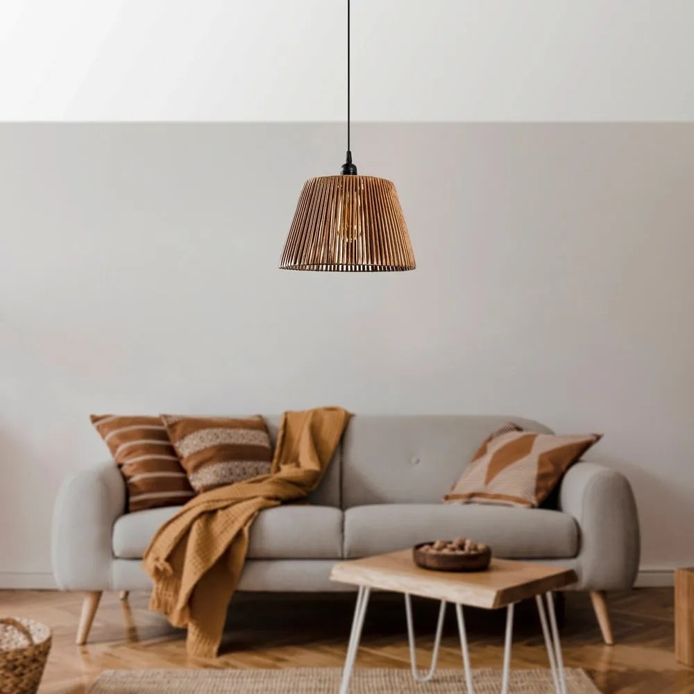 Lustră neagră/bej ø 30 cm Cone – Opviq lights