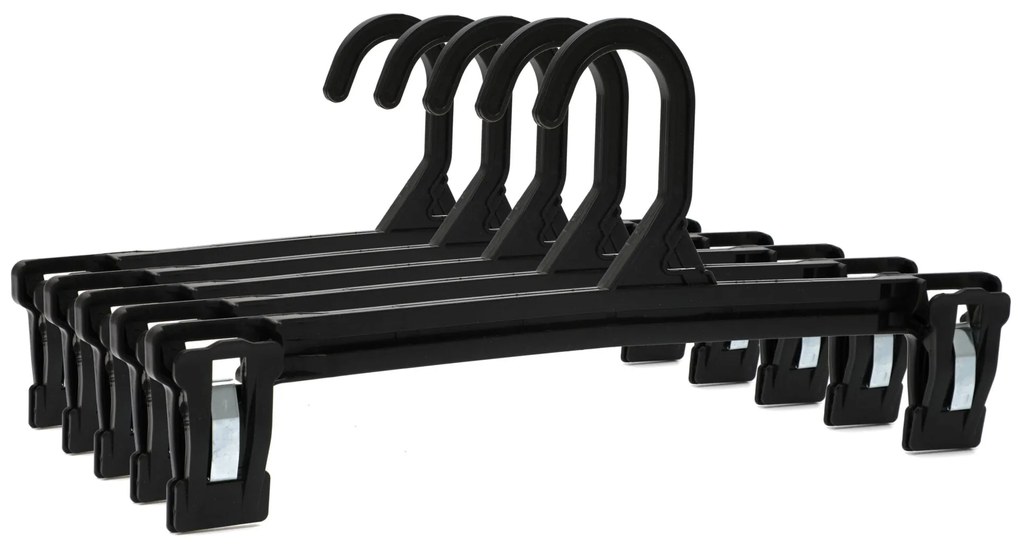 Umerase fuste din Plastic cu Clipsuri, Negru, UUUM28