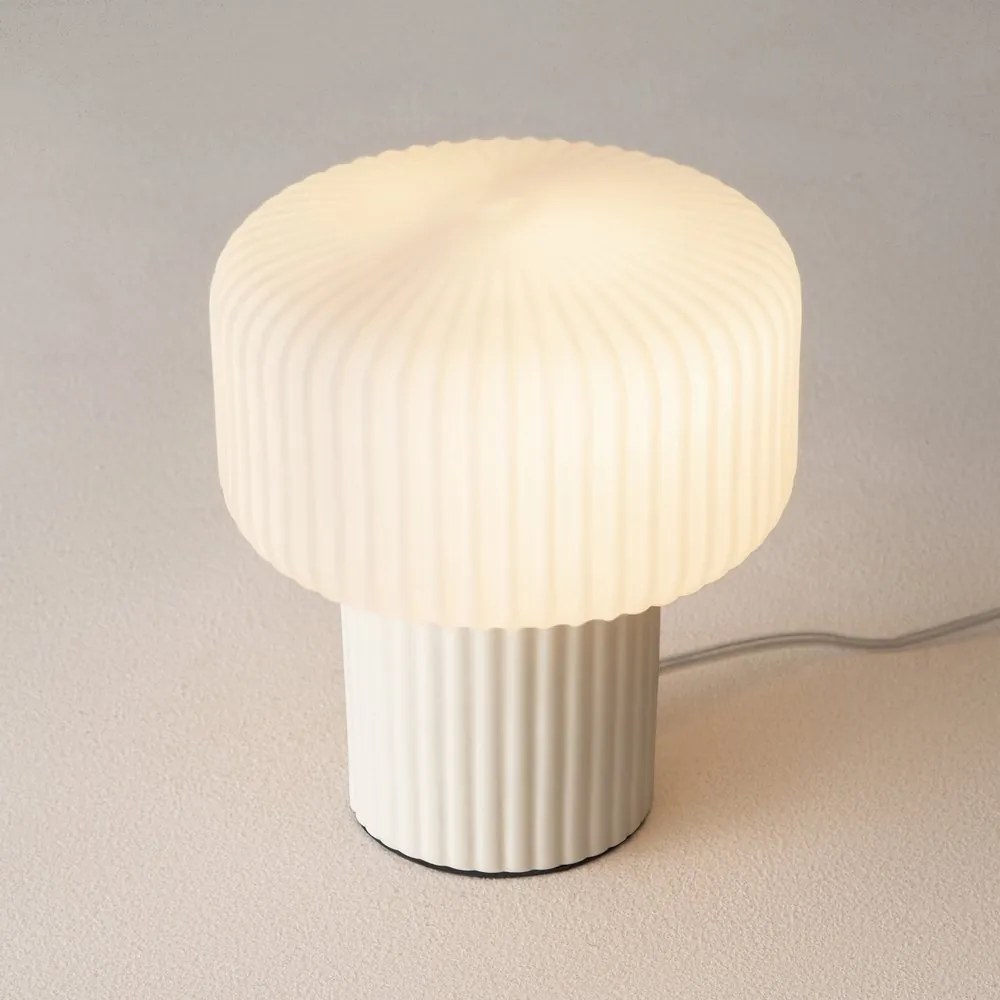 Veioza, Lampa de masa ceramica bej Omaggio