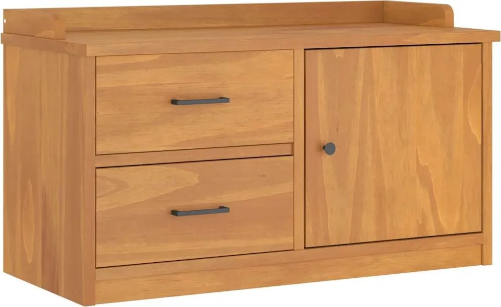 vidaXL Bancă pentru hol „SANDNES” 87x40x50 cm din lemn masiv de pin