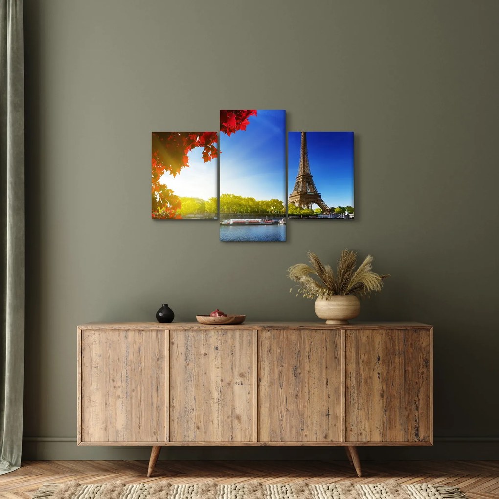 Tablou - toamna la Paris (90x60 cm)