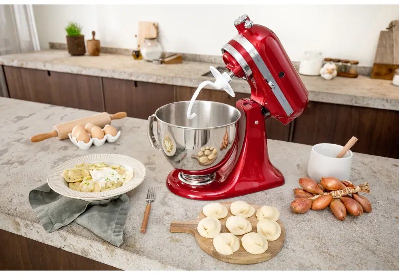 Resigilat: Mixer planetar Kitchenaid Artisan Elegance 5KSM175PSECA, 300 W, 4,8 l, Direct drive, 10 viteze, Candy Apple