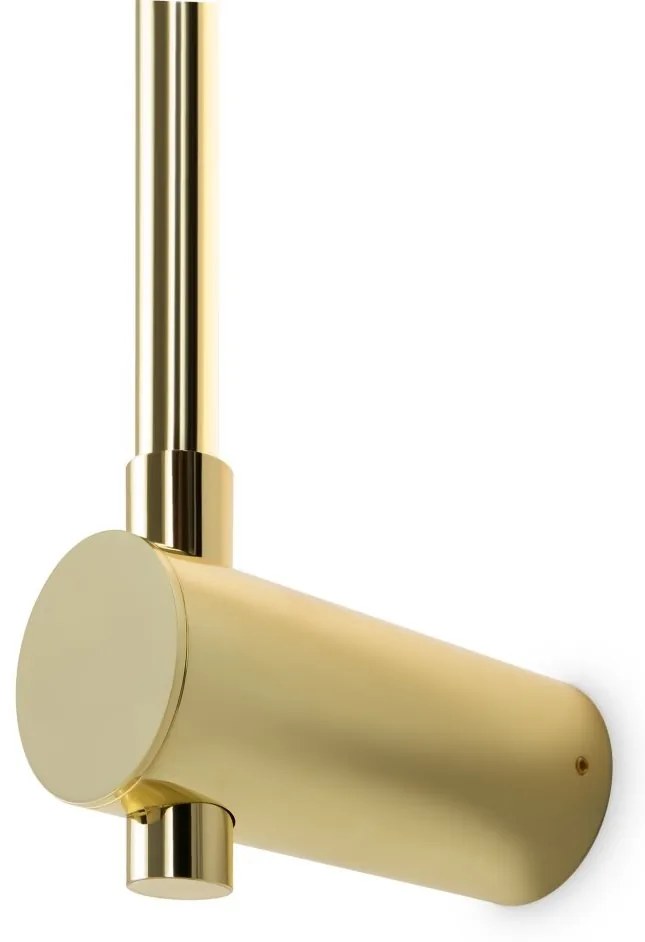 Aplica de perete LED design liniar Rotta auriu 63,5cm