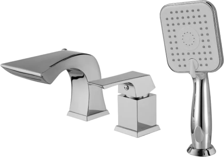 Baterie cada - dus Lemark Unit crom cu set de dus