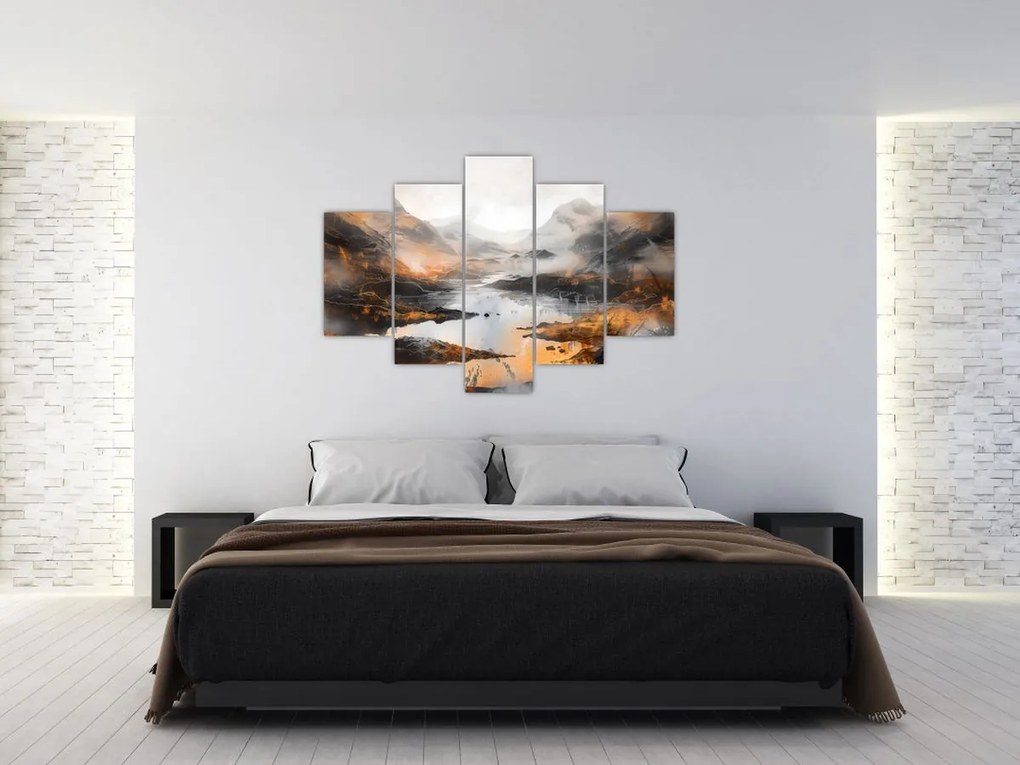 Tablou - Pictura peisajelor montane (150x105 cm)